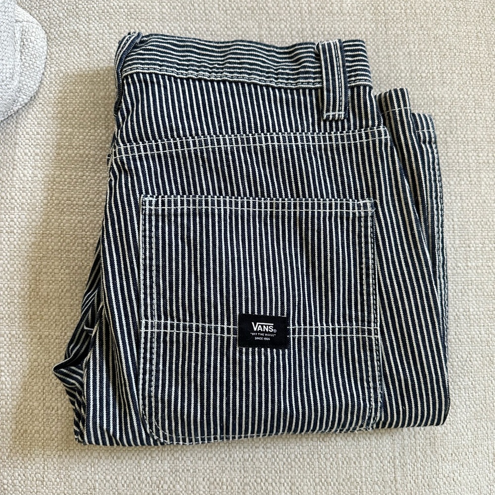 Vans Drill Chore Loose Tapered Carpenter stripe pant size 29